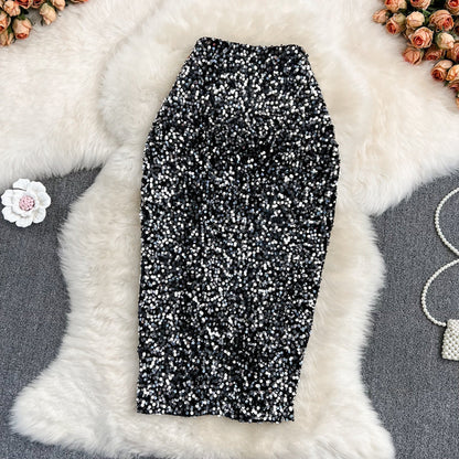 A new style of one-step skirt with thin hips  11297