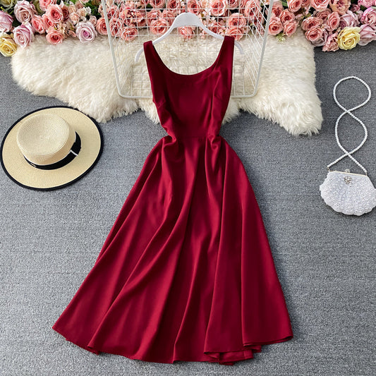 Simple A Line Short Dress Fashion Ddress  10878