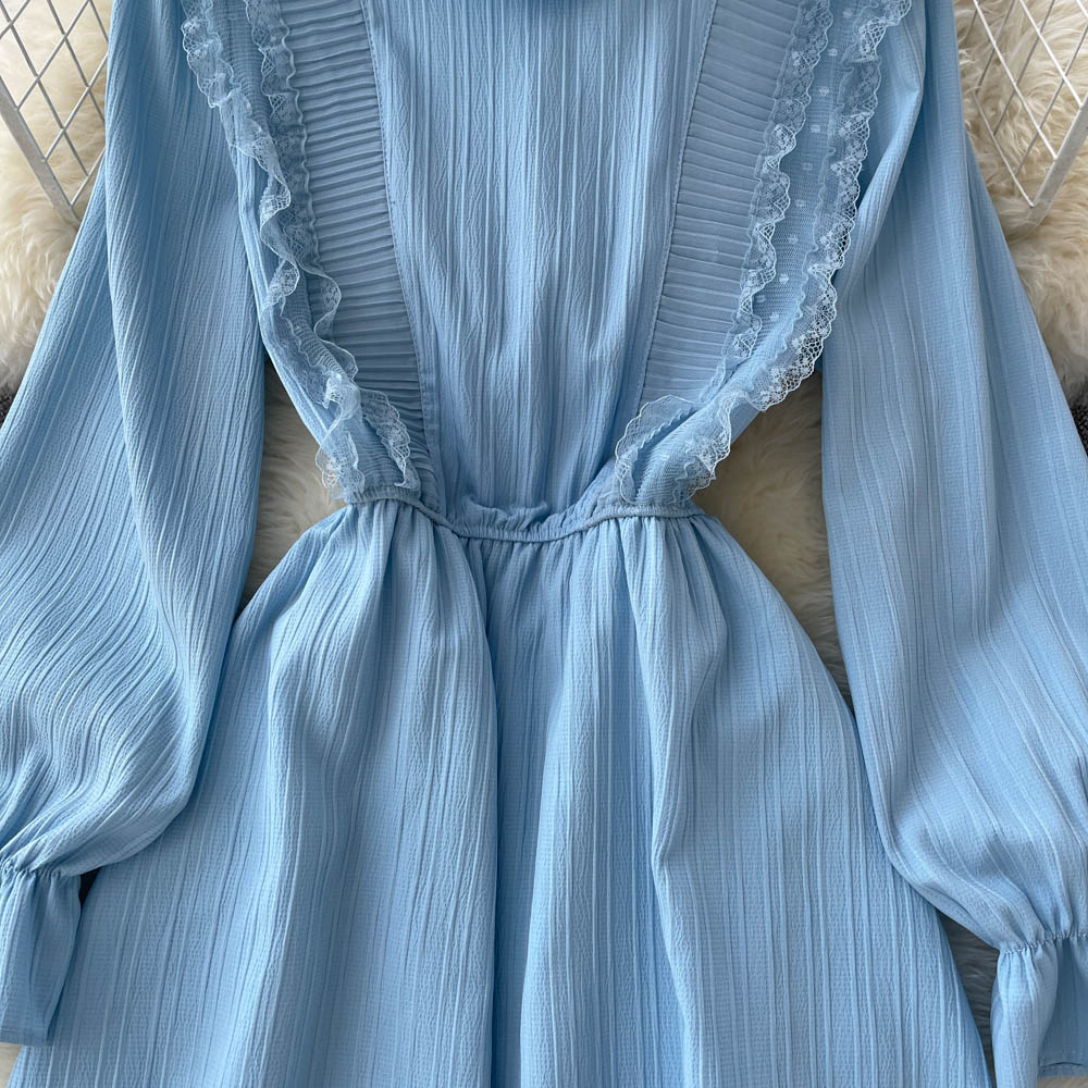Cute A Line Long Sleeve Dress Fashion Dress  10776