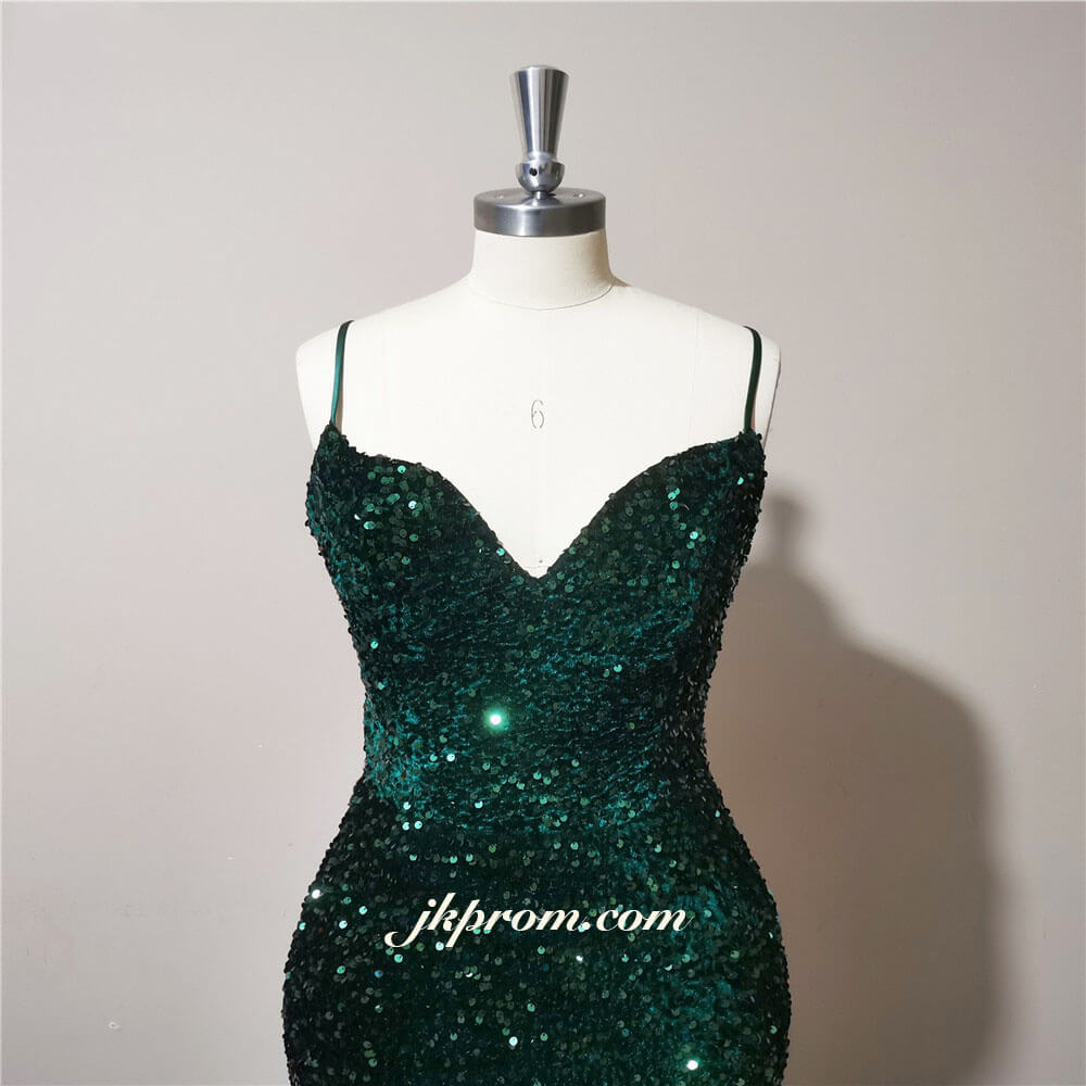 Vestidos de fiesta largos verde esmeralda, vestidos de noche con lentejuelas brillantes para bodas, vestidos para fiestas y eventos.