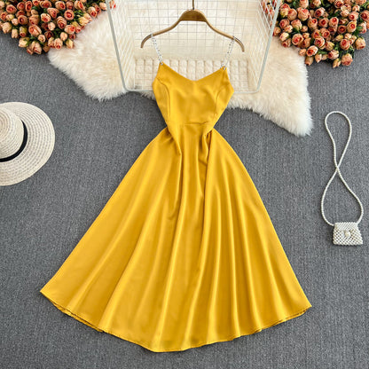 Simple A Line V Neck Short Dress Fashion Dress  10693