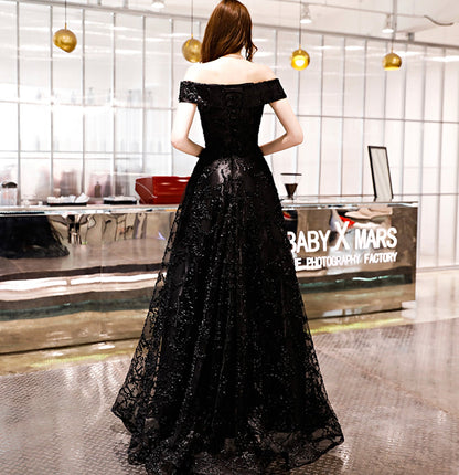 Elegant tulle long A line prom dress evening gown  10052
