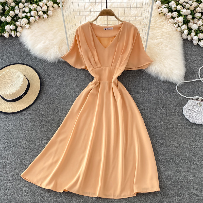 Cute A Line V Neck Short Dress Fashion Dress  10861