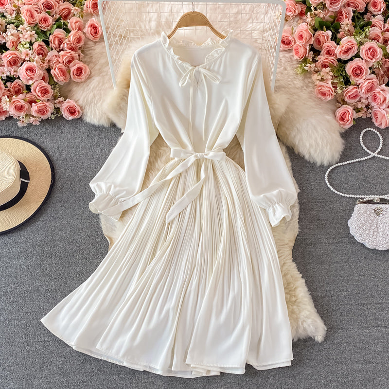 Cute A Line Short Dress Long Sleeve Fashion Dress  10806