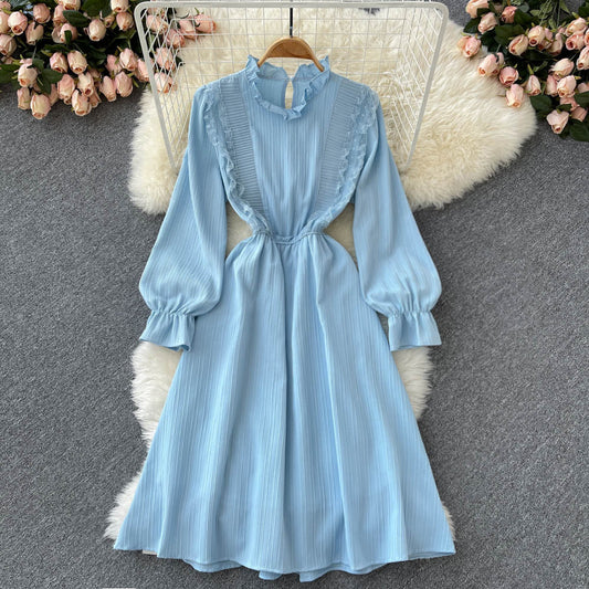Cute A Line Long Sleeve Dress Fashion Dress  10776