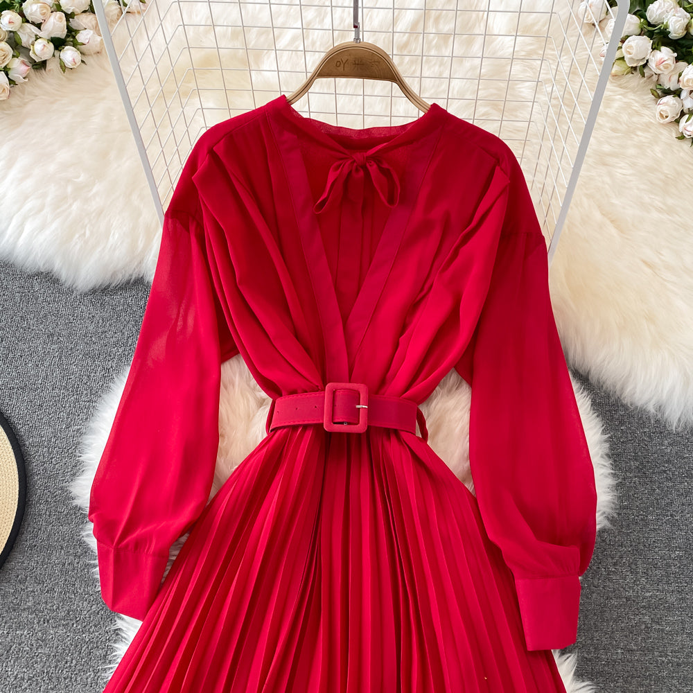 Elegant Chiffon A Line Dress Fashion Dress  10753