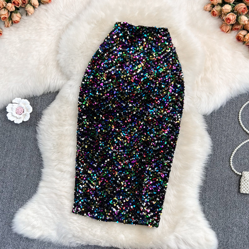 A new style of one-step skirt with thin hips  11297