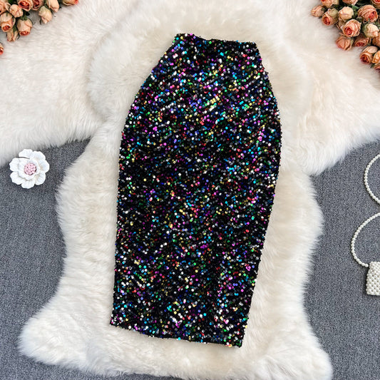 A new style of one-step skirt with thin hips  11297