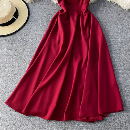 Simple A Line Short Dress Fashion Ddress  10878