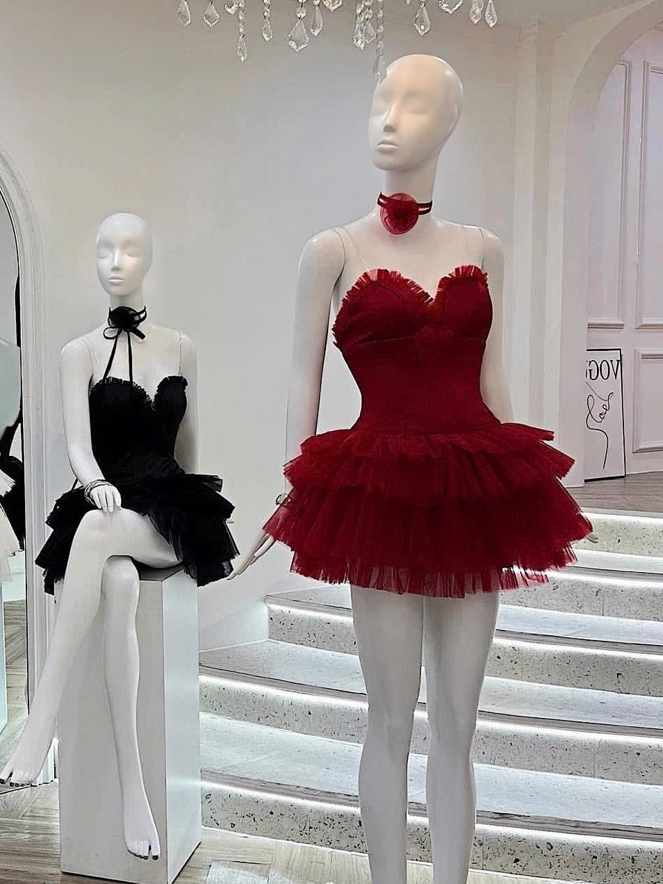 Vestido de fiesta corto con escote corazón color burdeos, elegante, corto y elegante, para cóctel, para 16 cumpleaños, DH2778