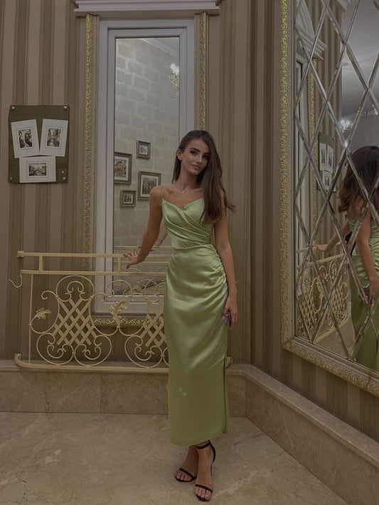 Vestidos de noche verde salvia sexys vestidos de fiesta formales