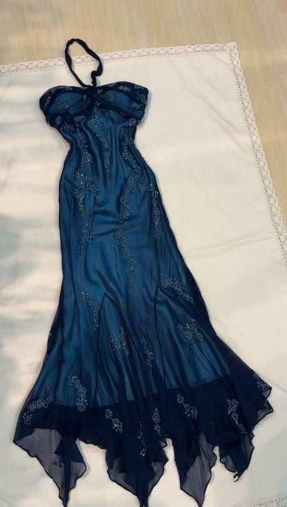 Halter Long Prom Party Dress Evening Gown       fg6706