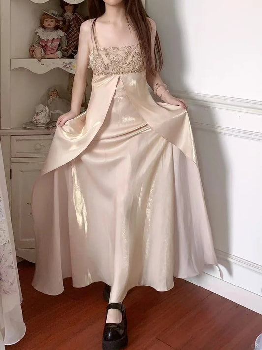 A Line Vintage Long Party Dress Evening Dress Prom Dresses     cg25696