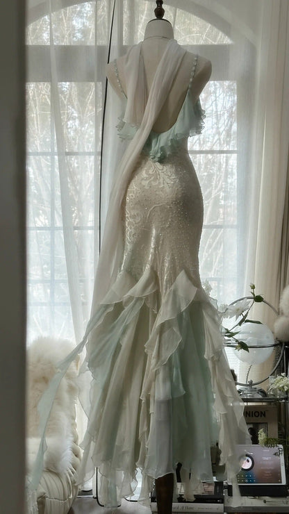 Vintage Evening Dresses, Sleeveless Long Party Gowns  cg25517