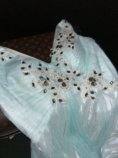 A Line Vintage V Neck Long Prom Party Dresses Unique Evening Dress   cg26071