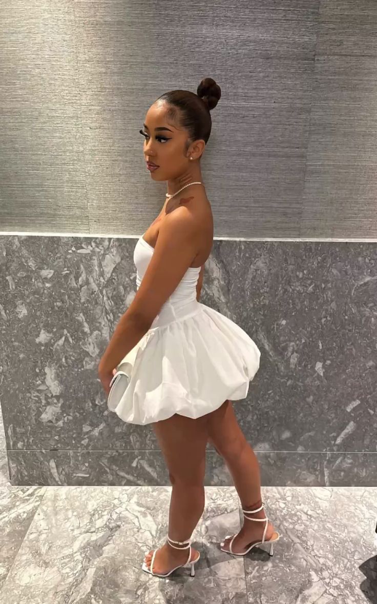 Vestido blanco de fiesta corto de corte A para regreso a casa, minivestidos formales para fiesta