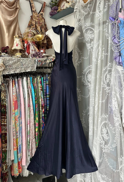 Vintage Halter Long Prom Party Dresses Unique Evening Dress   cg26076
