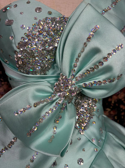A Line One Shoulder Ball Gown Quinceanera Dress Unique Evening Dress    cg25576