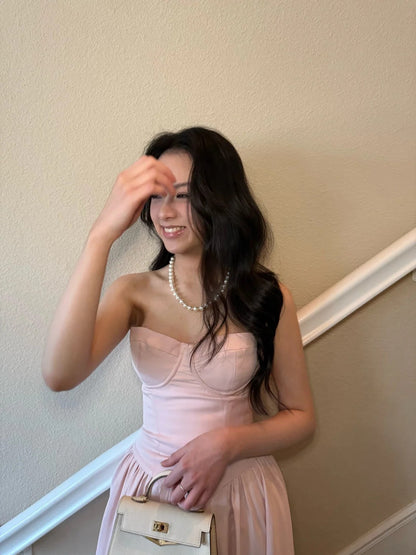 Pink Evening Dresses, A Line Sleeveless Party Gowns  cg25554