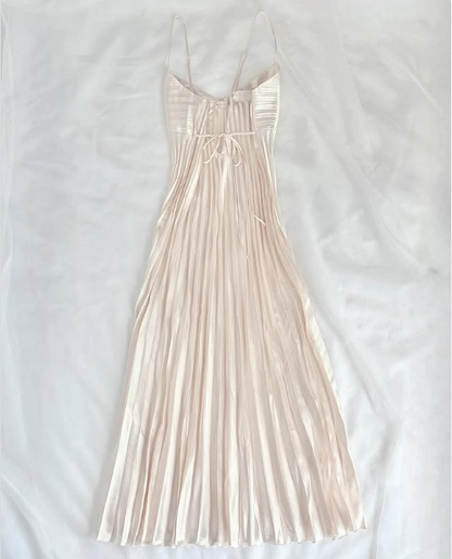 Light champagne prom long dress, vintage formal dress      cg25443