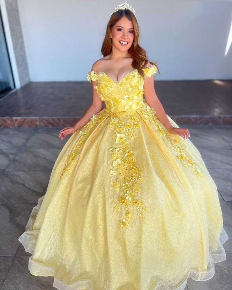 Vestidos de quinceañera con lentejuelas brillantes y apliques 3D, corsé de cuentas azul real, vestido de mascarada XV