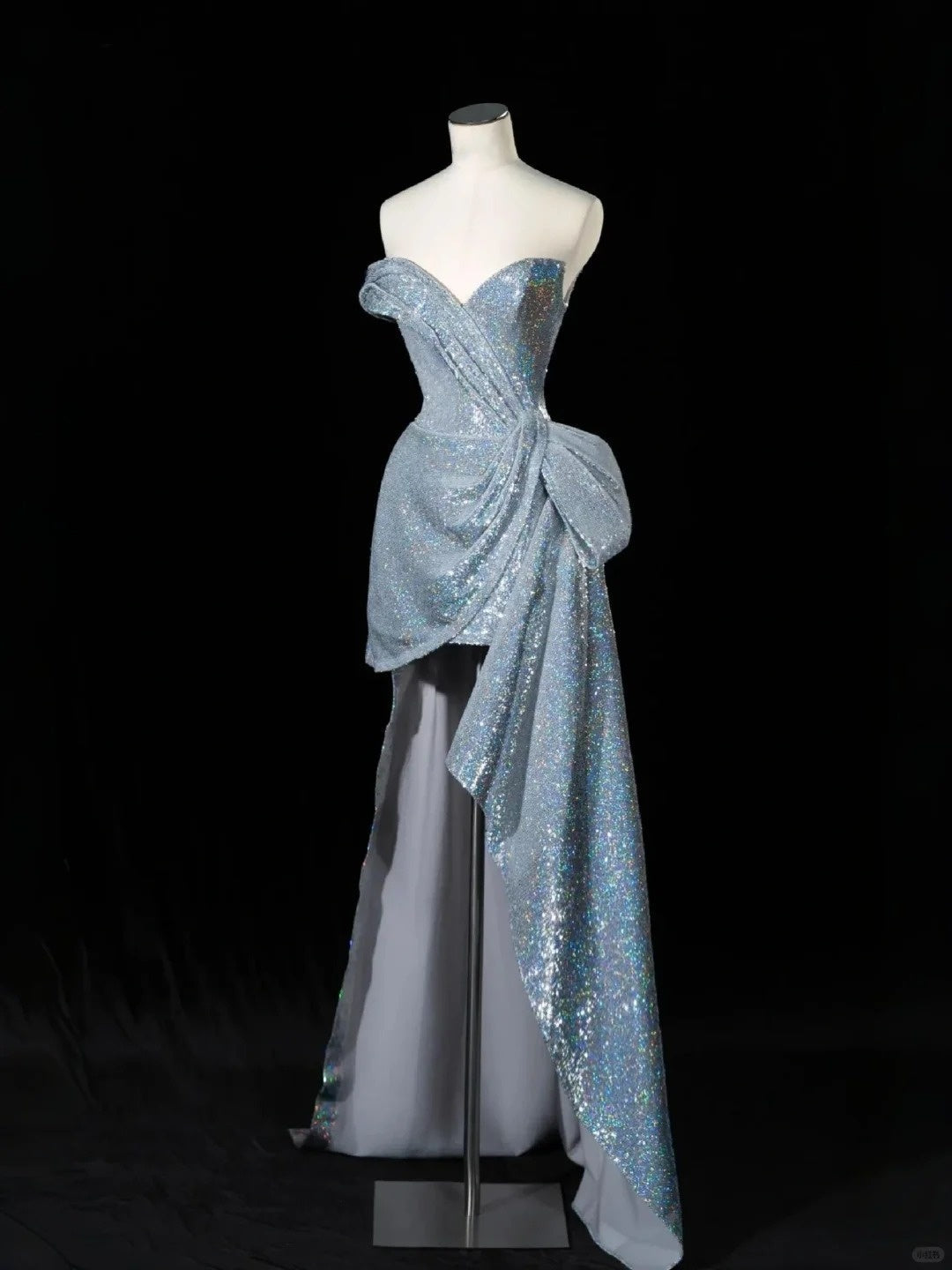 __Future space silver short starry bright romantic ball gown evening dress homecoming dress birthday dress prom dress gh4354