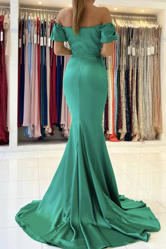 Green Mermaid Prom Dress Long Evening Dress,WP122
