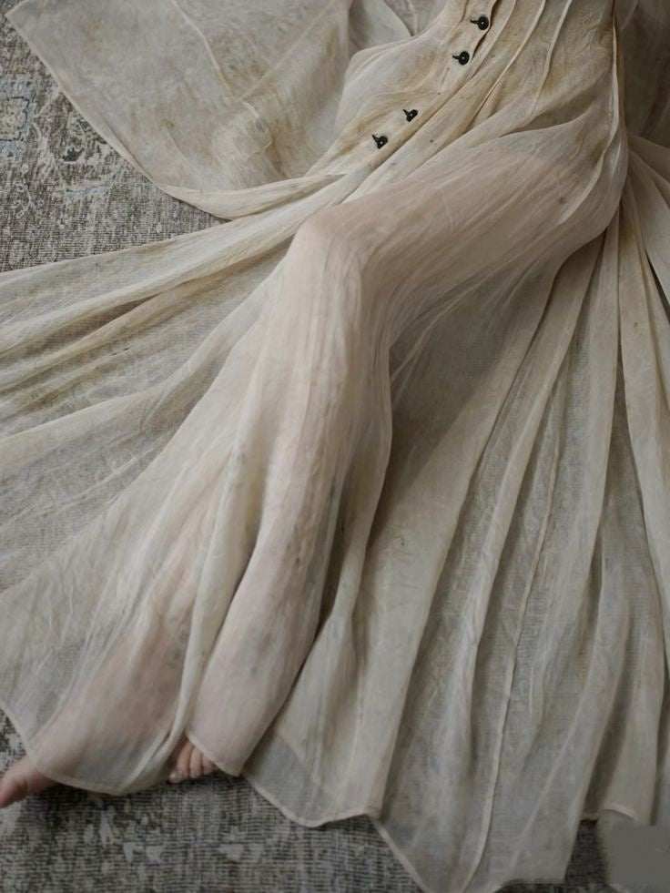 shopuniqlos-New Retro Elegant Square Neck Summer New Long Chiffon Prom Dress Evening Dress Retro Wedding Bridesmaid Dress gh5251