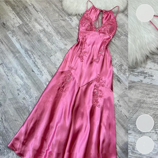 Vestido de fiesta elegante de satén de sirena, vestido largo para mujer para fiesta