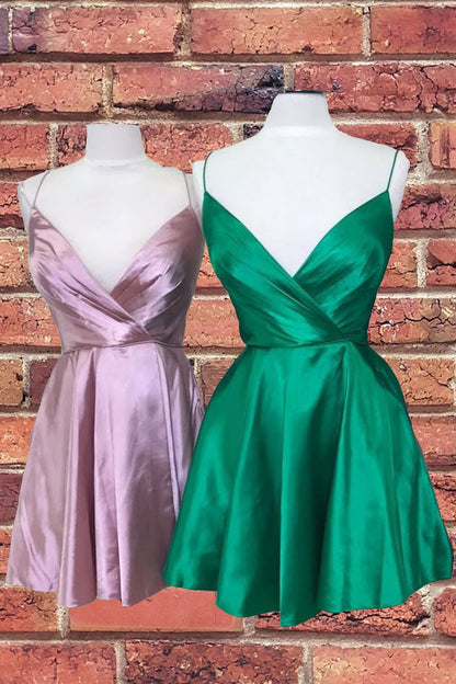 Vestidos de satén con tirantes finos para el regreso a casa, minivestido de fiesta