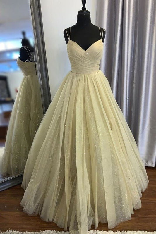 Long Prom Dress With Sparkle Tulle Floor Length Formal Evening Dress GP76