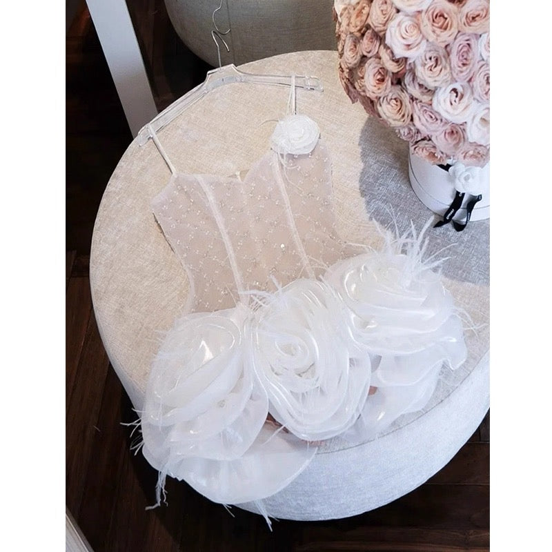 Vestidos de fiesta cortos rosas con tirantes finos, elegantes y cortos, para cóctel, de noche, para 16 cumpleaños, DH2780