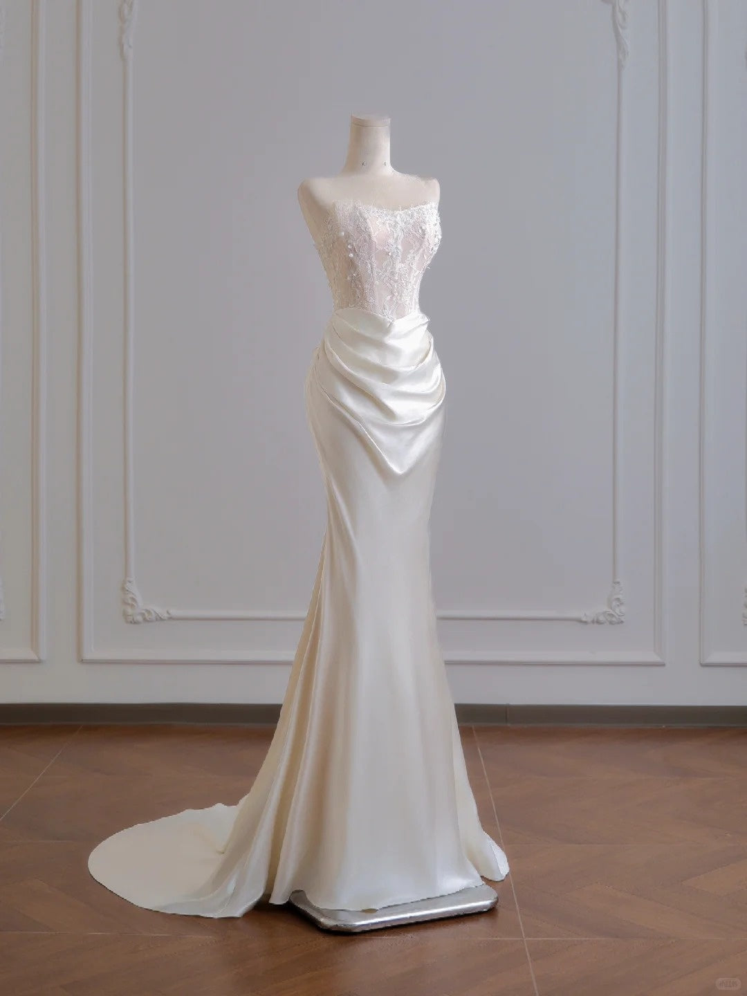 shopuniqlos--__xquisite lace long floor-length satin prom dress wedding dress gh5481