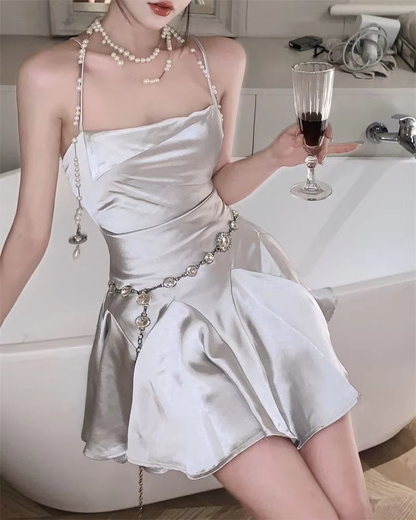 Retro Mini Dress for Women Sleeveless Sexy Party Dress Homecoming Dress      cg25235