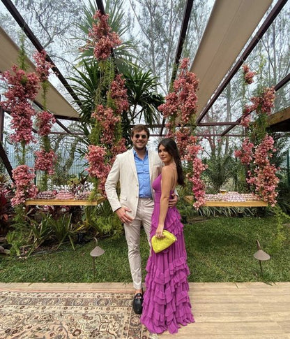 Vestido de fiesta morado, vestidos de fiesta de graduación, vestidos formales con espalda descubierta para adolescentes