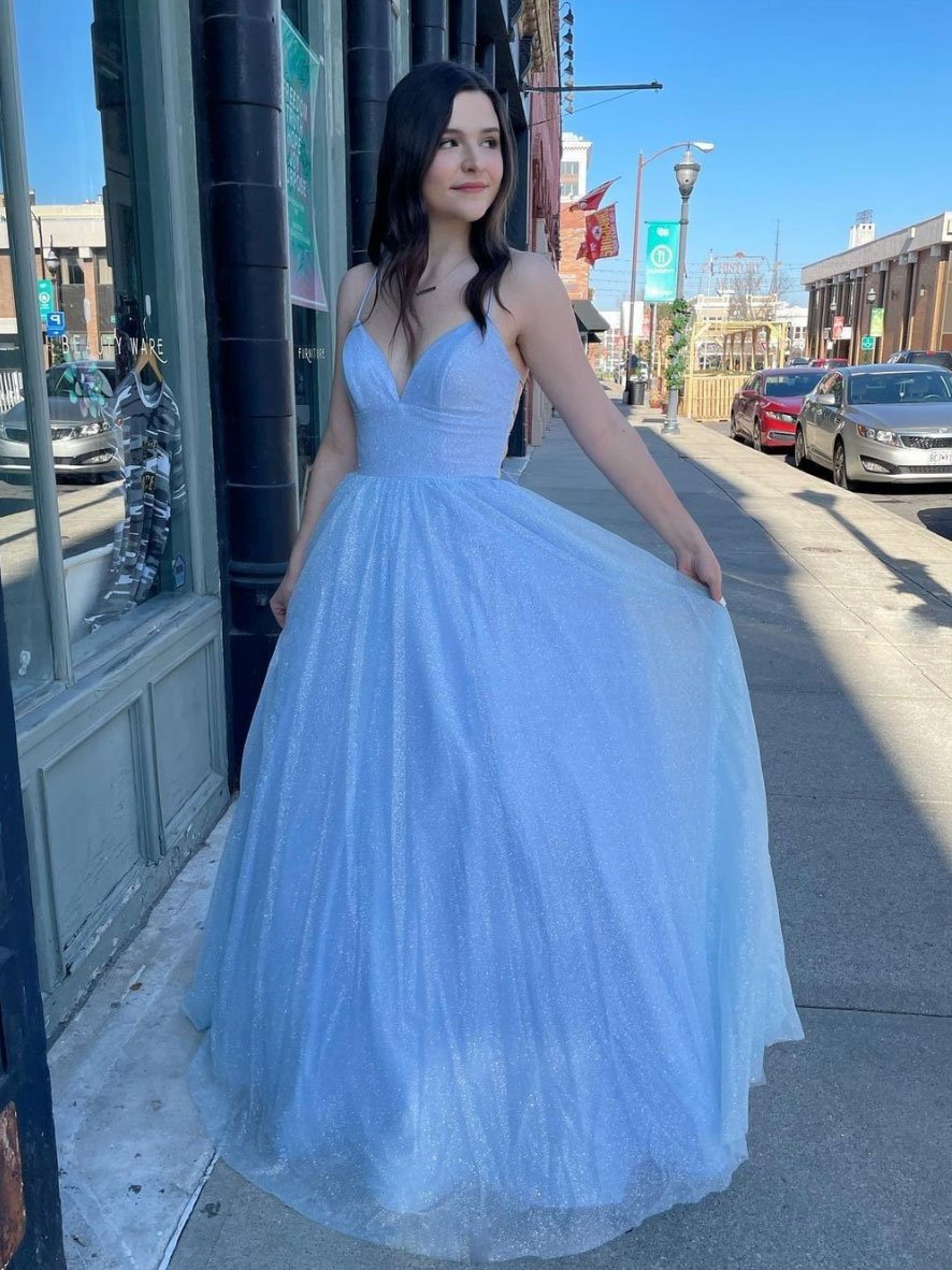 Vestido de fiesta largo de tul con escote corazón sencillo, vestido de noche con lentejuelas