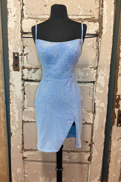 Vestido corto ajustado amarillo para fiesta de bienvenida, vestidos semi formales con cuentas de cristal