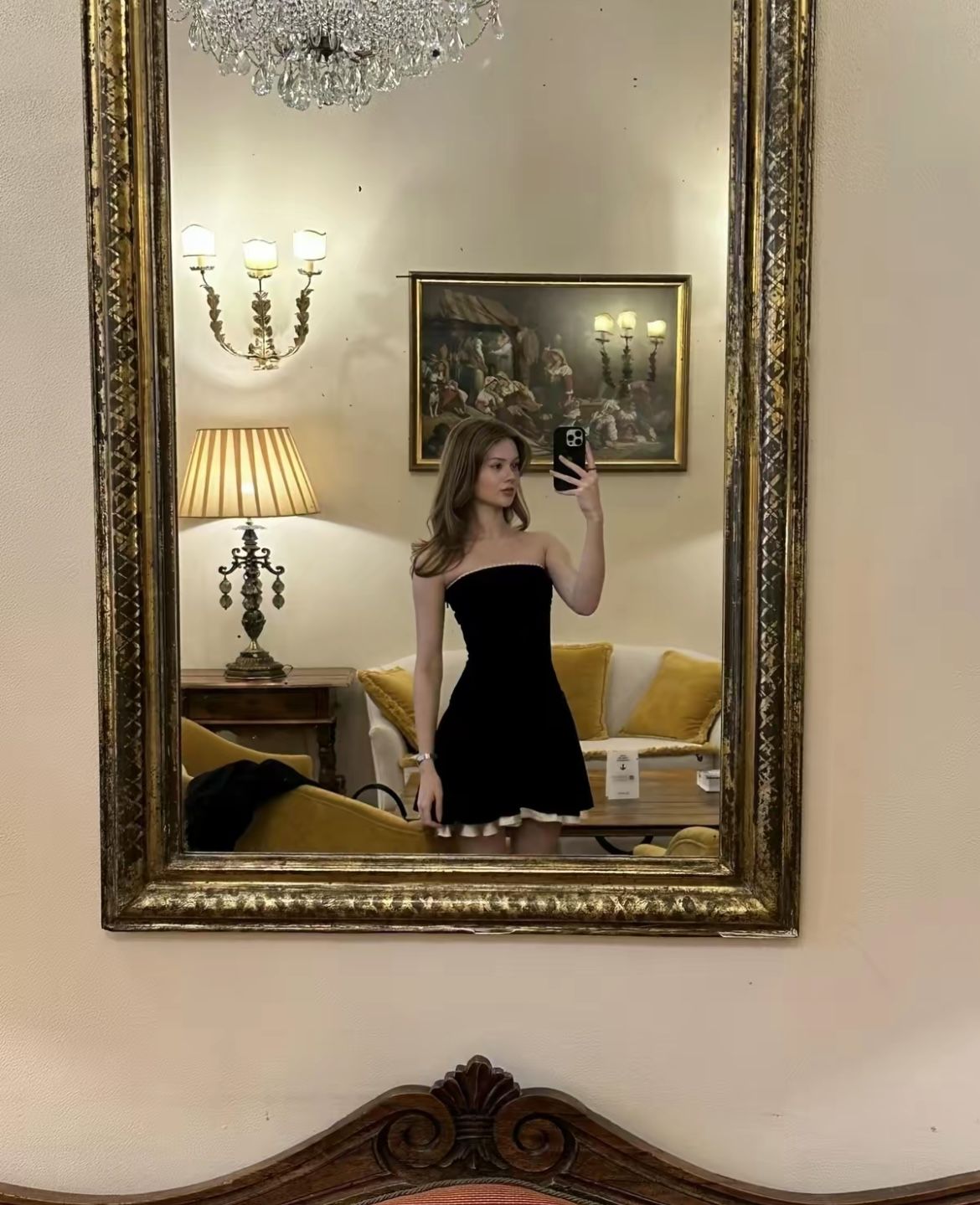Sexy Black A Line Strapless Velvet Homecoming Dress Cocktail Dress Outfits SH3916