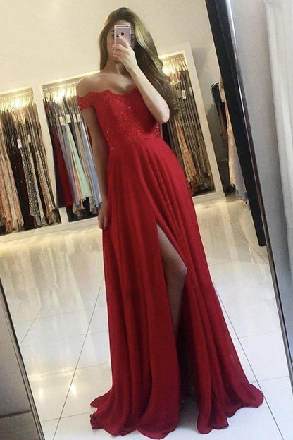 Vestido de fiesta largo de gasa con encaje azul oscuro, vestido de dama de honor con encaje azul