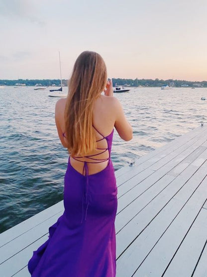 Purple Long Prom Dress, Formal Dress Graduation Dresses      fg3231