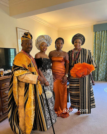 Nuevos vestidos de dama de honor africanos de corte trompeta, largos, con hombros descubiertos, para invitada de boda.