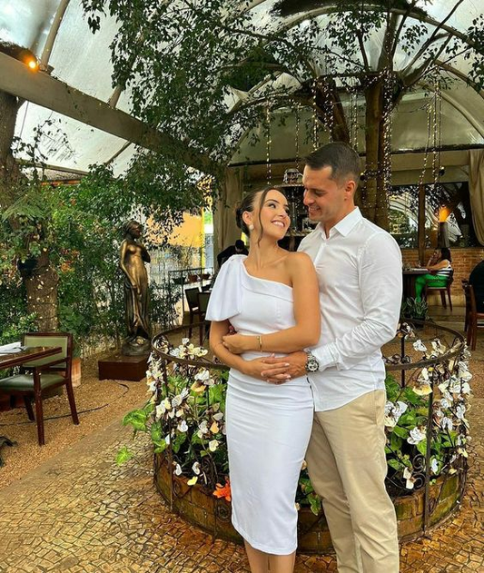 Elegante vestido de novia blanco corto de un solo hombro, vestidos de fiesta midi