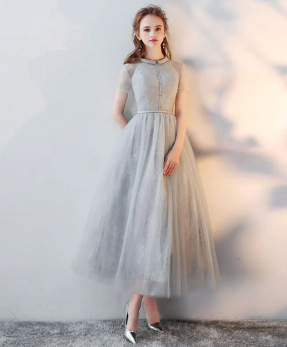 A Line Tulle Evening Dress, Graduation prom dress         cg23185