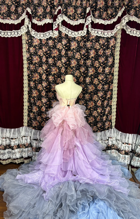 Vestido de quinceañera vintage de tul con escote en forma de corazón y cuentas, vestido de noche TP4267