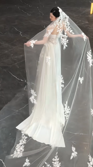 Vestido largo elegante de satén con un solo hombro y apliques de tul blanco, corte en A, para fiesta, boda o noche, GG1135