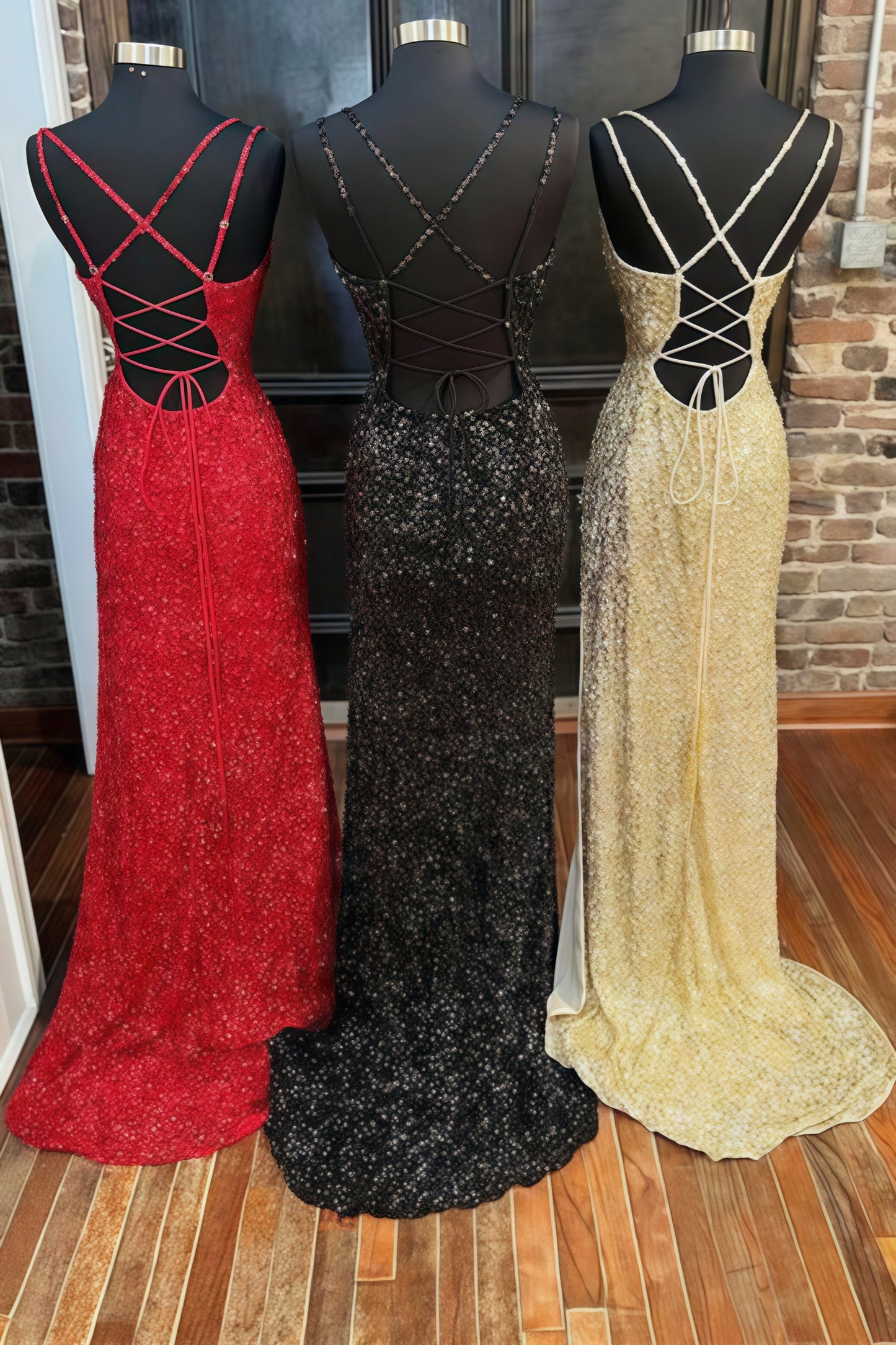 Charming Mermaid Sequin Long Prom Dress,AST1629