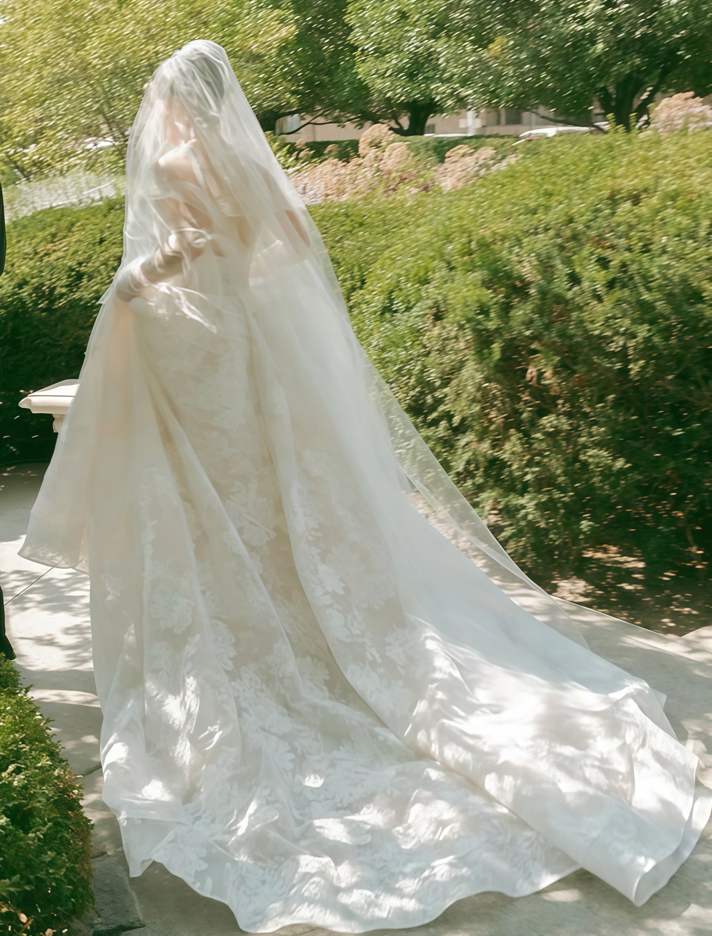 Classic Ivory Lace Wedding Dress, A-Line Royal Bridal Dress,AST1791
