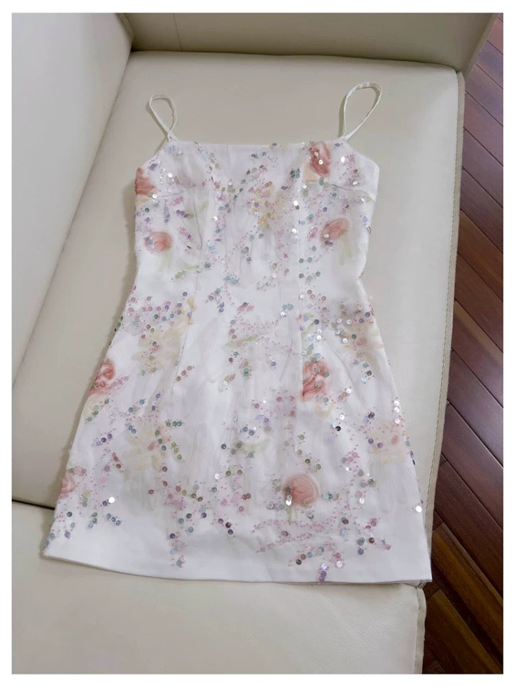 Lindos vestidos de fiesta de gasa verde menta con tirantes finos y corte en A para octavo grado, vestido de verano para escuela secundaria, atuendos para fiesta de bienvenida DH102