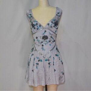 Pretty A Line V Neck Gray Chiffon Formal 8th Grade Homecoming Dresses Summer Middle School Hoco Dress 18th Birthday Outfits DH1078