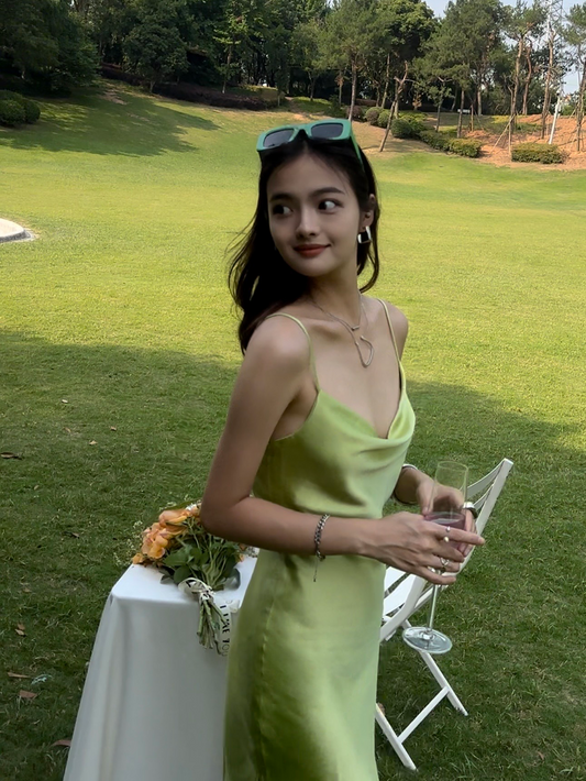 Cute Sheath Spaghetti Straps Sage Green Satin Mini Short Formal 8th Grade Homecoming Dresses Summer Middle School Hoco Dress Birthday Outfits DH1095